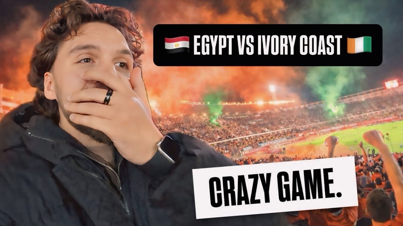 Egypt VS Ivory Coast! AFCON Quarter-finals🇲🇦CRAZY ATMOSPHERE !