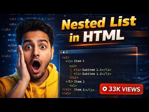 Nested List in HTML