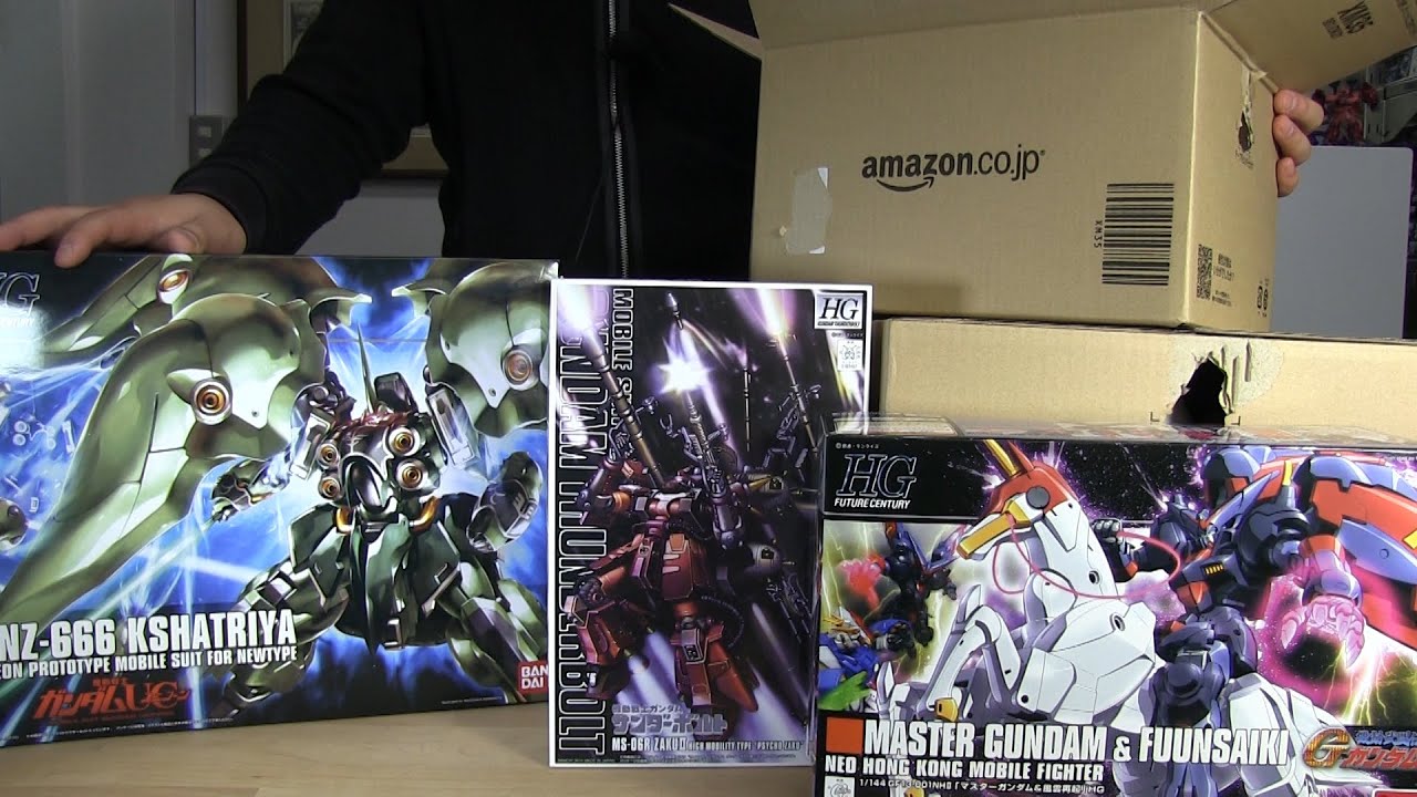 ガンプラ：Amazonから来た箱のまとめ開封！！サイコザク！マスター