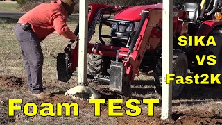 Fence Post Foam FAILURE & BIG Winner. Crazy Results!!! FAST 2K vs SIKA