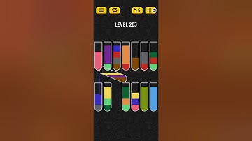 Water Sort Puzzle Level 203 Walkthrough