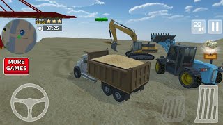 Trò Chơi Máy Xúc, Xe Ben, Máy Xúc Lật Xúc Cát Lên Xe | A GamingVN screenshot 4