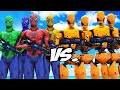 TEAM SPIDER-MAN VS BEAMNG DUMMY ARMY