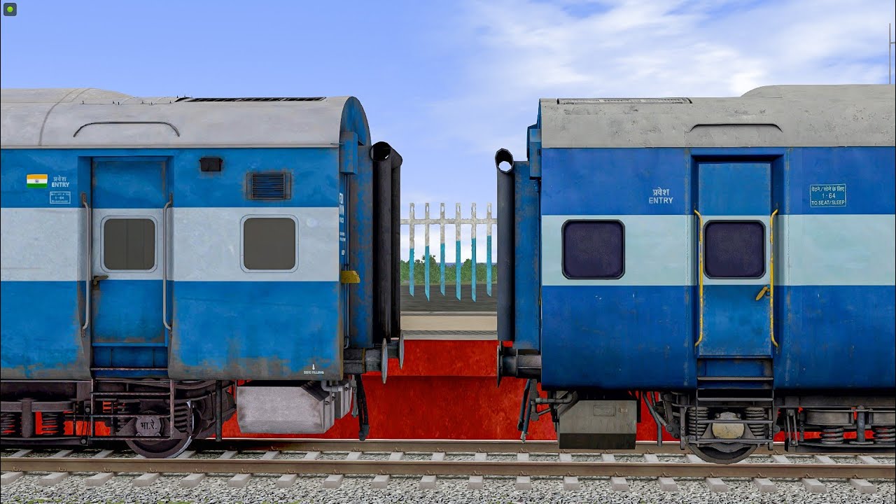 ICF AC COACH SHUNTING WITH AC 3 TIERBUMPY RAILROADTRAIN SIMULATOR