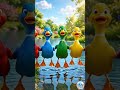 Five Colorful Ducks 🦆 | Bubbliqo Kids Rhyme | Splash, Waddle &amp; Quack#kidsshorts #kidscartoon
