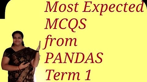 Pandas Series Questions  for Term 1||Mcq for cbse class12 IP||Malayalam