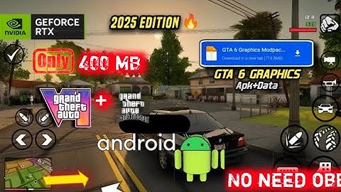 GTA 6 Graphics Mod for GTA San Andreas Android | Ultra Realistic Visuals