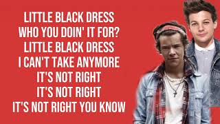 Download Lagu Little Black Dress - One Direction (Lyrics)