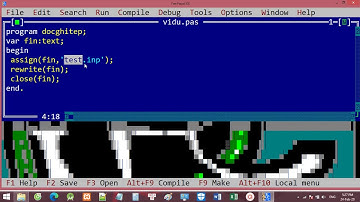 Đọc, ghi tệp trong pascal - phần 1