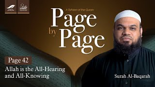 Page 42 - Allah Is The All-Hearing And All-Knowing Shaykh Ahsan Hanif Quran Tafseer Series