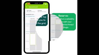 Reservation Grid in the Communauto App