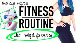 Easy Summer Fitness Routine Ideas For Lazy People ♥ My Real Exercise Routine 2015 ♥ Wengie