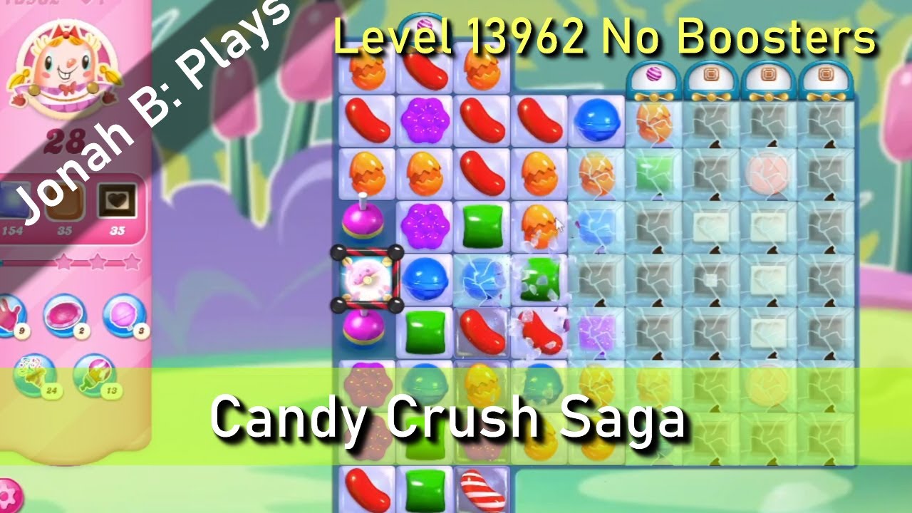 Candy Crush Saga Level 13962 No Boosters - YouTube