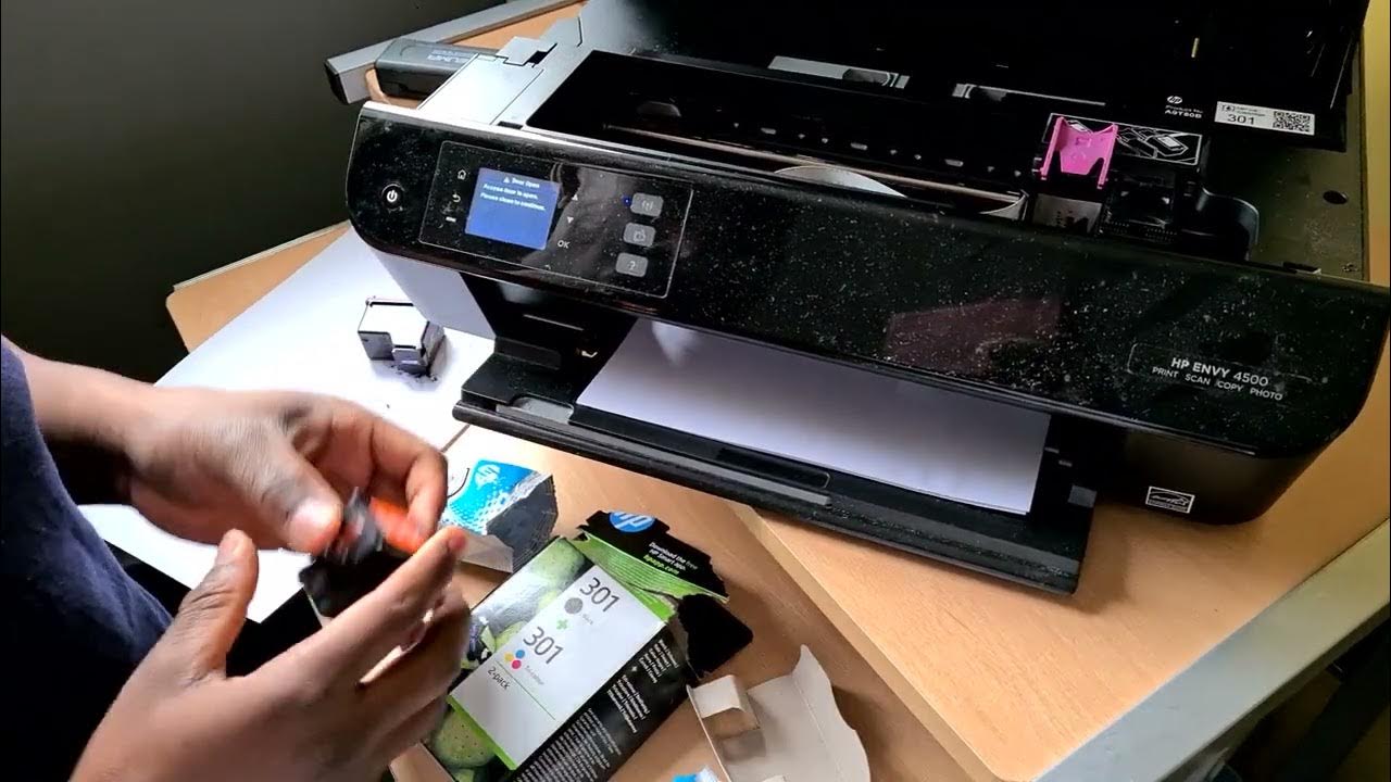 How to change ink cartridges in Hp printer YouTube