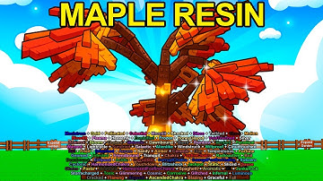 I Grew A Maple Resin With Every Mutation In Grow A Garden