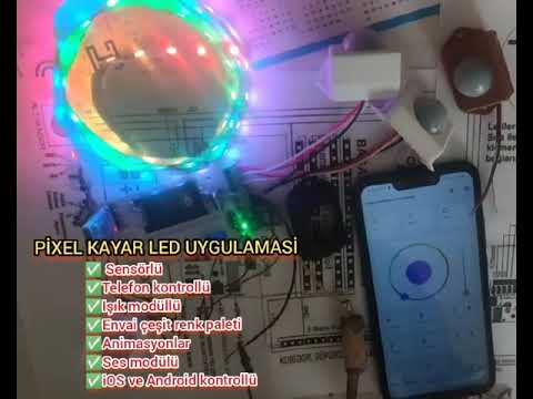 #akillimerdivenaydinlatmasi PİXEL KAYAR LED UYGULAMASI TEST VİDEOSU