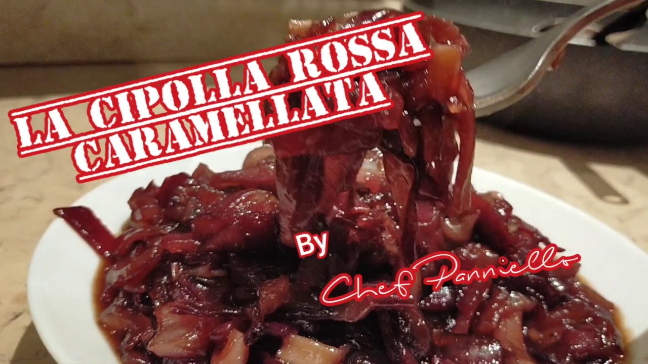 Кисло-сладкий красный карамелизованный лук