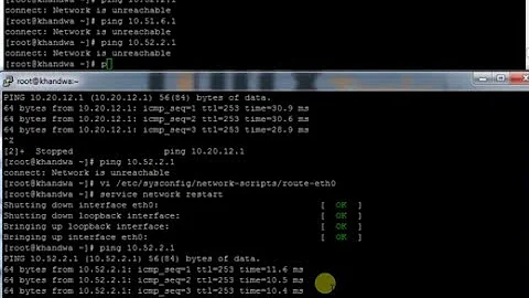 routing in linux with diffrent network