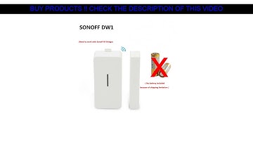 Promo Sonoff DW1 5pcs Door Window Alarm Sensor Wireless Magnetic Door Detector Anti-Theft Alarm Sma