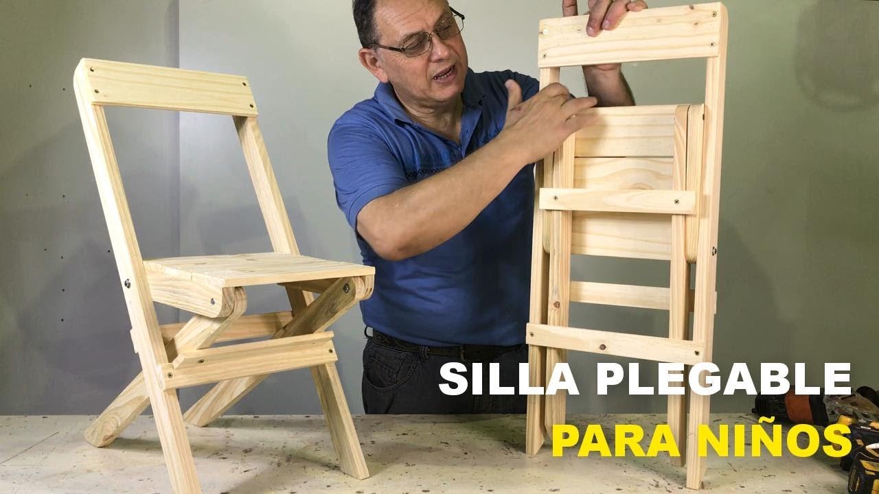 SILLA PLEGABLE DE MADERA PARA NIÑOS FÁCIL DE HACER PASO A PASO 