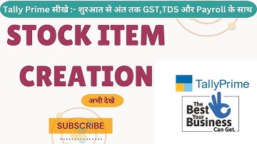 Stock Item Create, Groups, Unit, Alter, Delete With Stock Summary in Tally Prime 6.0 | #stockitem