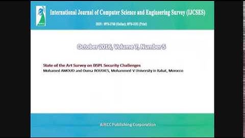 International Journal of Computer Science and Engineering Survey (IJCSES)