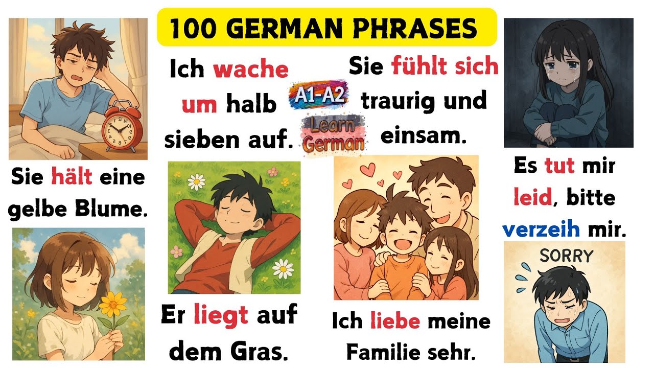 📚 100 ESSENTIAL German Phrases Every Beginner MUST Know! 🗣️ - YouTube