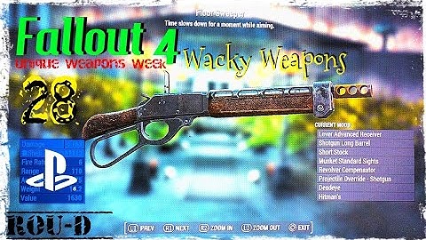 Fallout 4 -WACKY WEAPONS - UNIQUE CREATIONS - Floor Sweeper, Geiger Gun and more!!