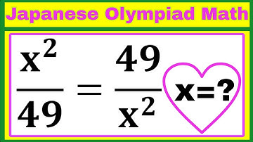 Japanese Olympiad Math Problem | Genius-Level Algebra Challenge | Can You Solve It?