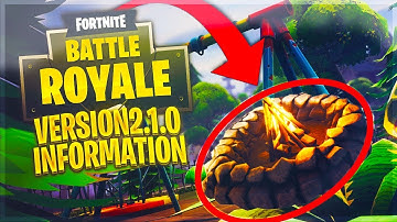 *NEW* VERSION 2.1.0 UPDATE! in Fortnite Battle Royale (Patch Notes)