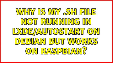 Why is my .sh file not running in LXDE/autostart on Debian but works on Raspbian?