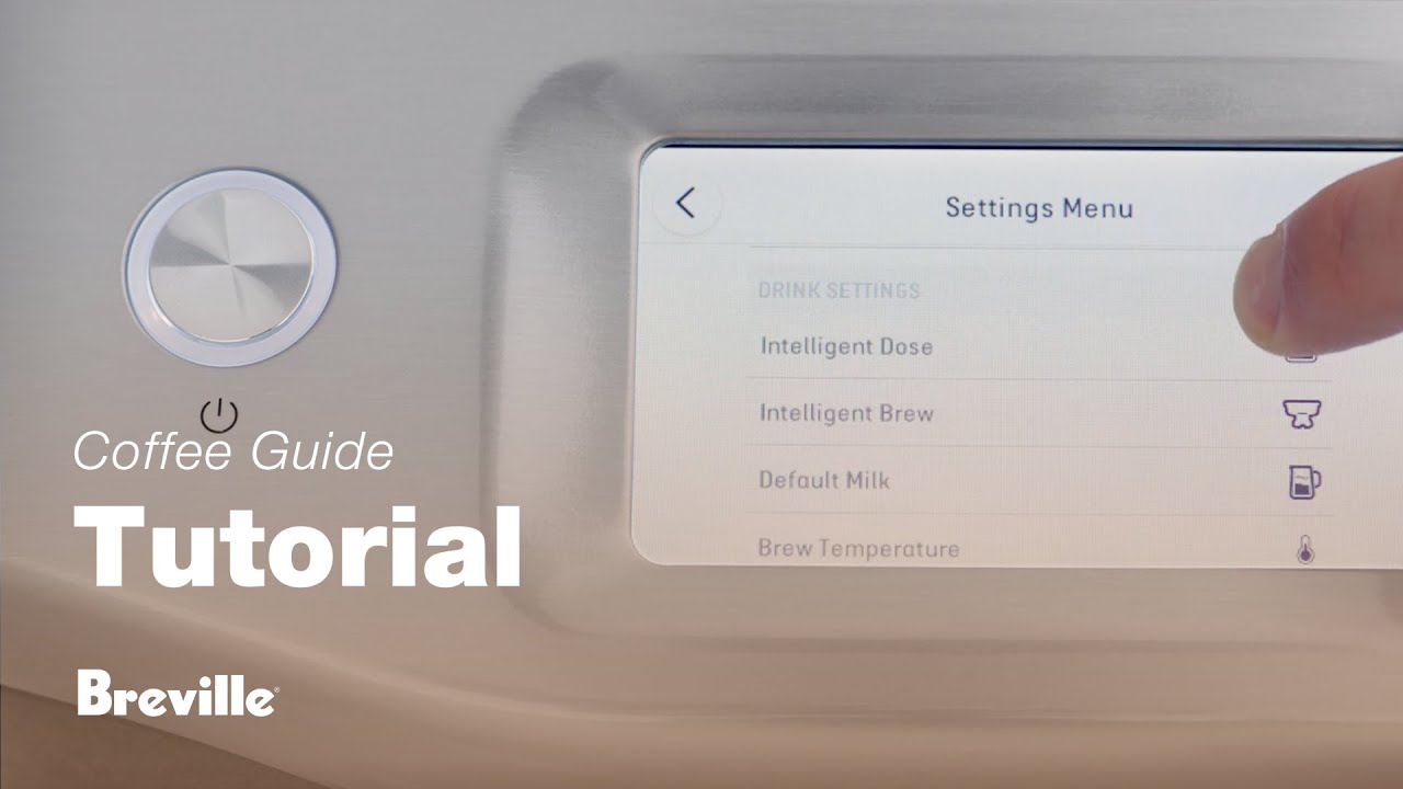 Tutorials How to change settings the Barista Touch™ Impress Breville
