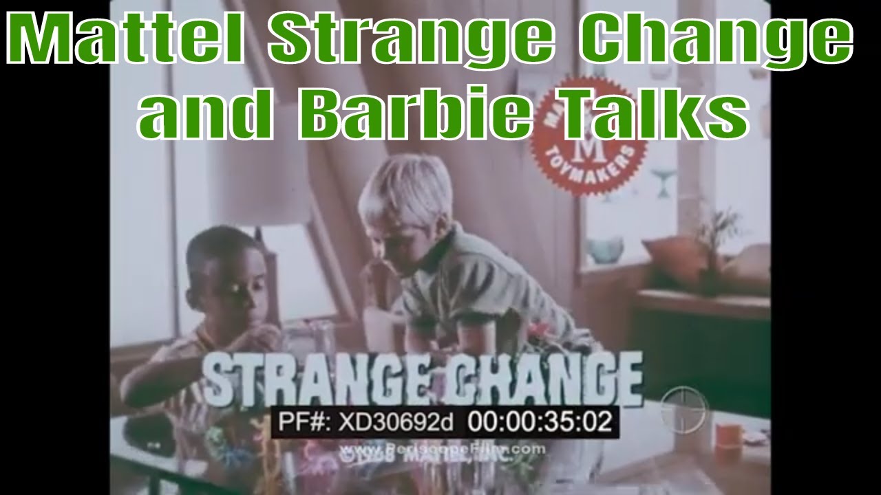 1968 MATTEL TOY COMMERCIALS STRANGE CHANGE MACHINE TALKING BARBIE ...