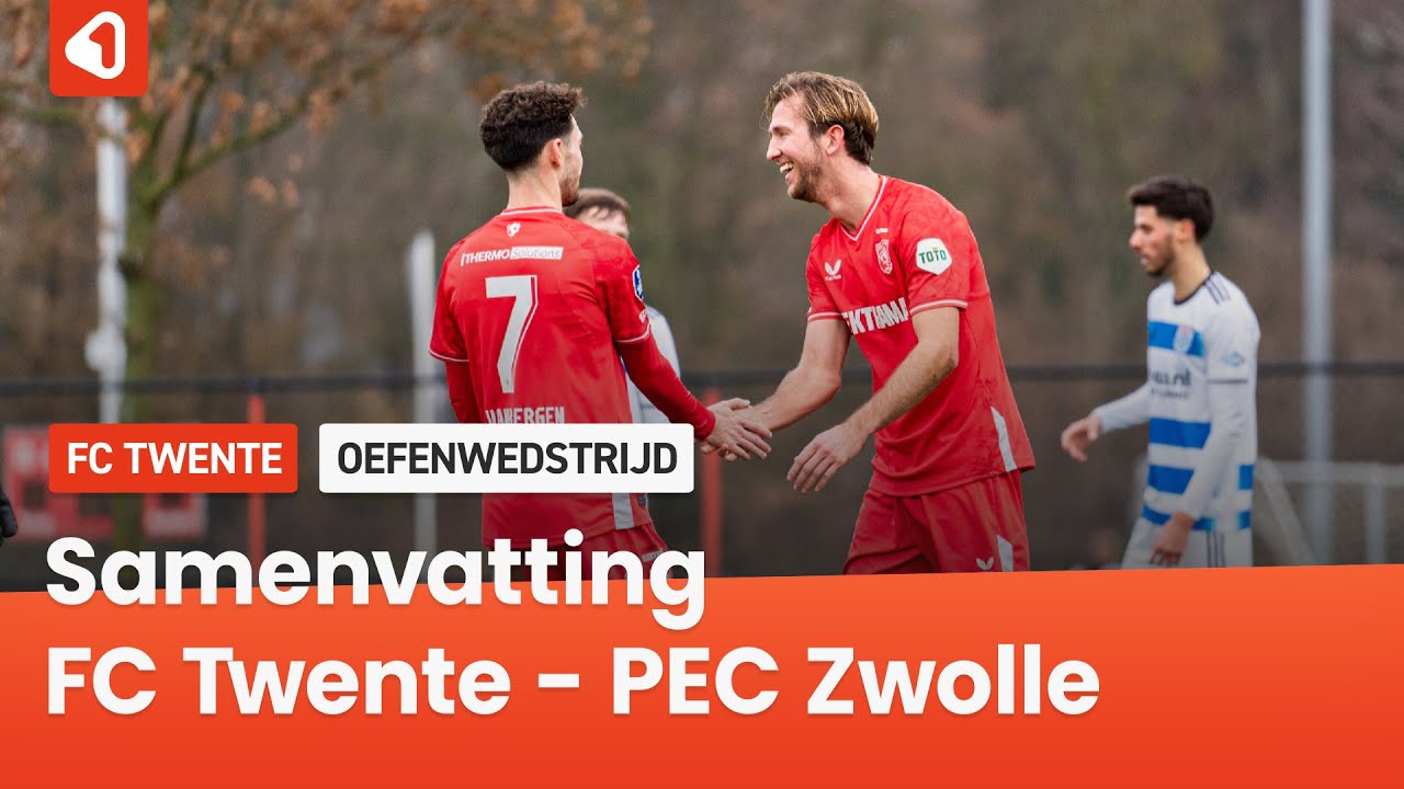 FC Twente met ruime cijfers langs PEC Zwolle in besloten oefenduel