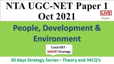 People, Development & Environment   30 Days Strategy Series  Part 2 Paper 1 Oct 2021 Dr Trupti