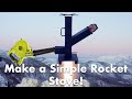 Making a Simple, DIY Rocket Stove w/ a Ryobi Turboboost & a Ham & Cheddar Melt Sandwich in the Snow!