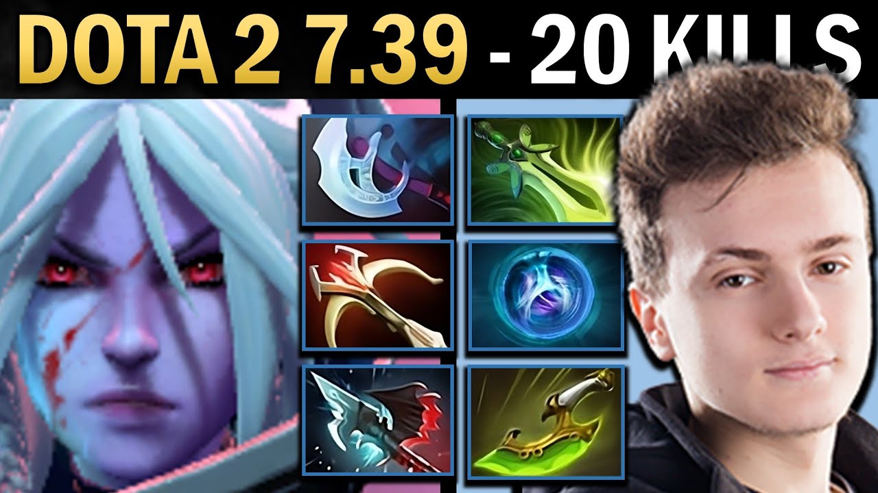 Drow Ranger Gameplay with 20 Kills and Epic Damage - Dota 7.39