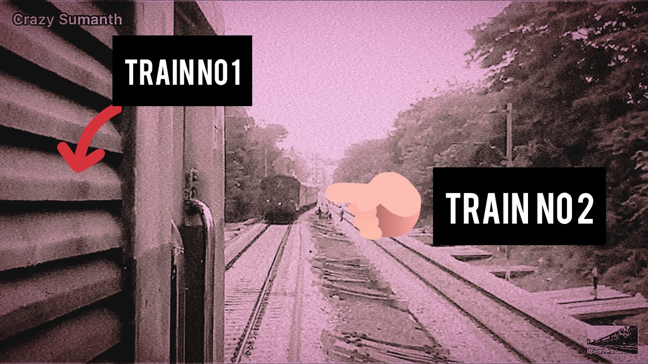 2 trains on same track!!! Series action??? YouTube