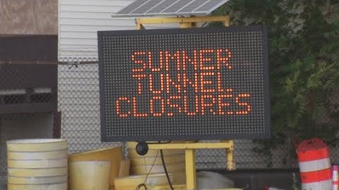 Sumner Tunnel in Boston shut down for construction