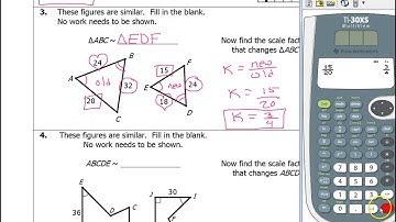 Quiz B (1 to 6) Similar Figures and Scale Factor