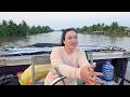 Female Captain Navigates Narrow Canals &amp; Low Bridges to Collect Rice from Rural Farmers