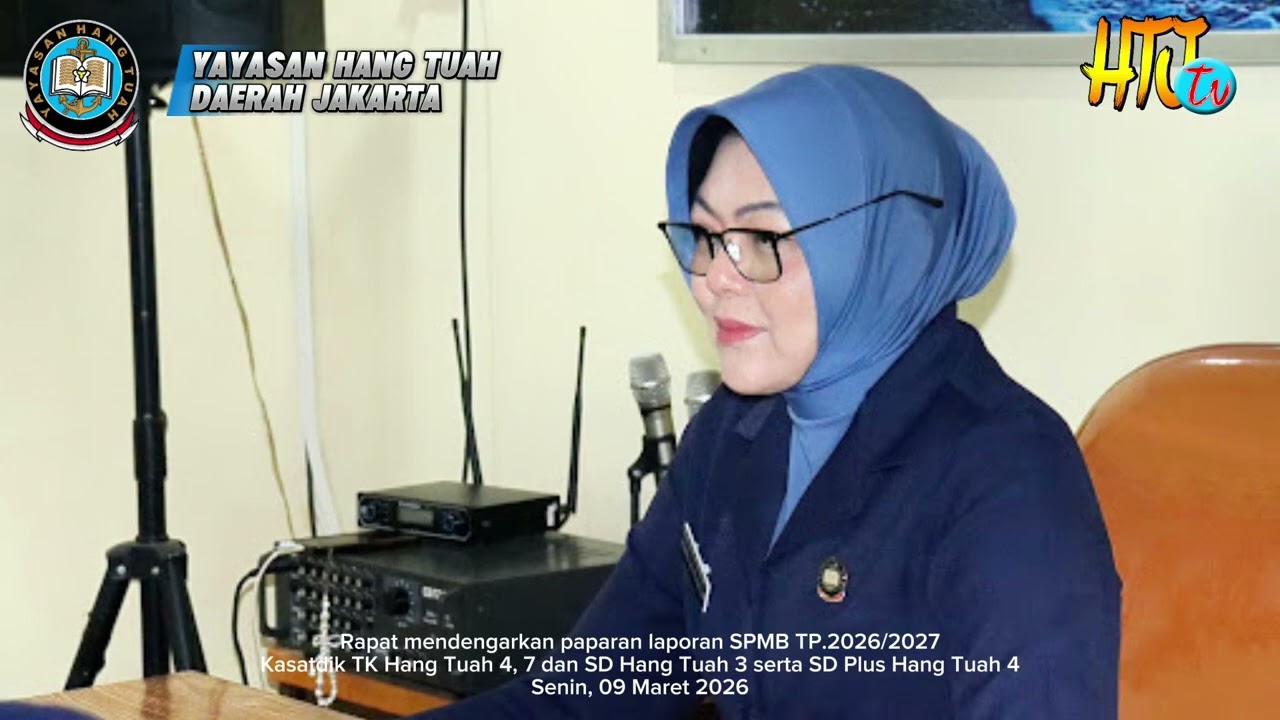 Rapat mendengarkan paparan laporan SPMB TP. 2026/2027 Kasatdik TK  HT 4 & 7, serta SD HT 3 & 4