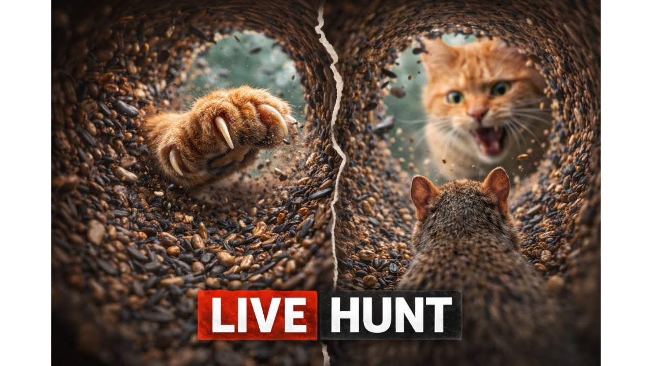 Your Cat's New Obsession – Live Hunting Tunnel Action and Feeder Madness
