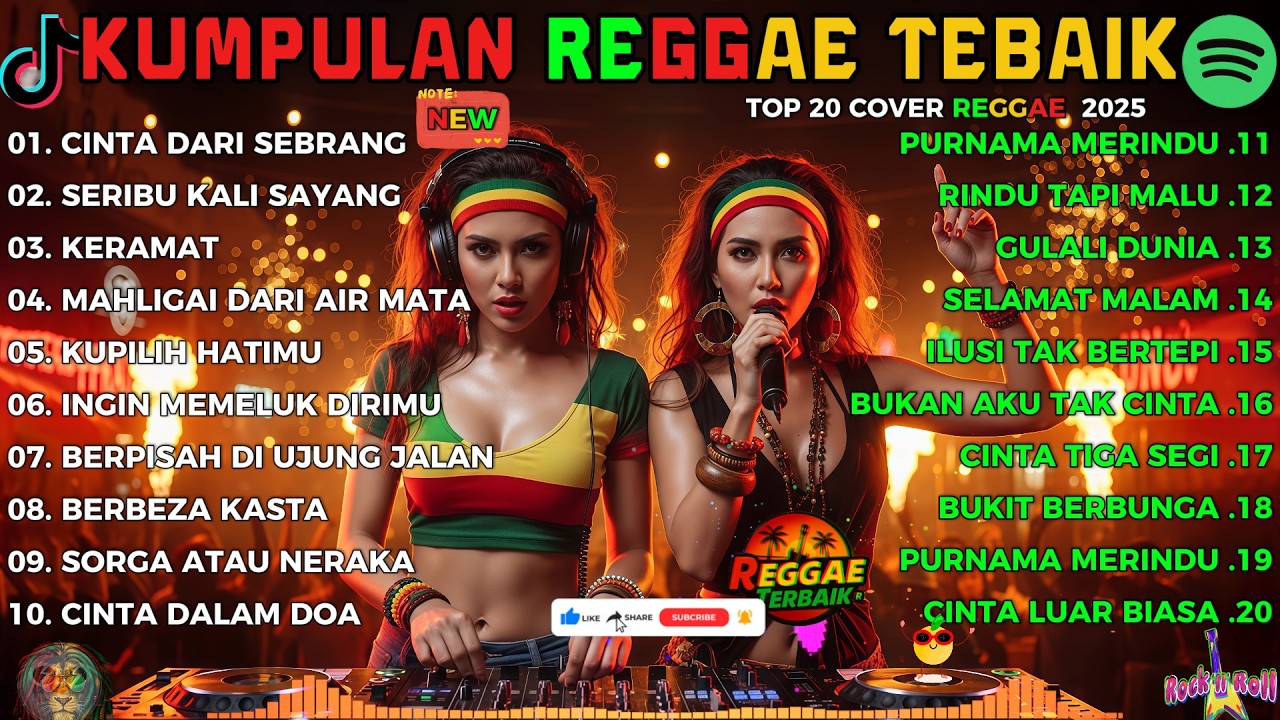 Reggae Terbaru 2025 Full Album 🎧 Lagu Hits Spotify Indonesia Musik Cover Santai