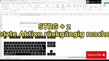 Excel (STRG+z) (STRG+y) Rückgängig machen und wiederherstellen | ShortCuts / Tastaturkürzel