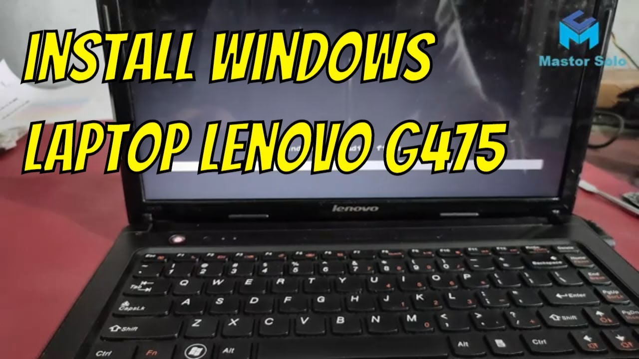 cara instal ulang laptop lenovo g475 W1n7 YouTube