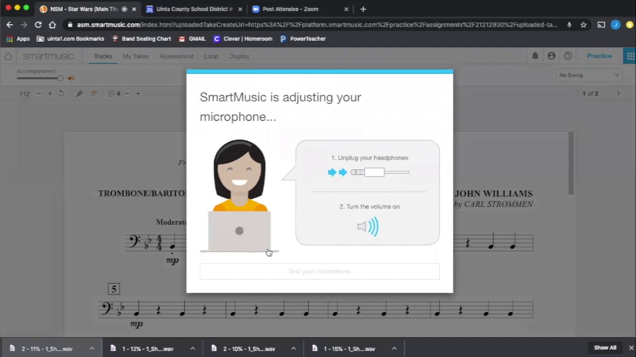 how to submit an assignment on smartmusic