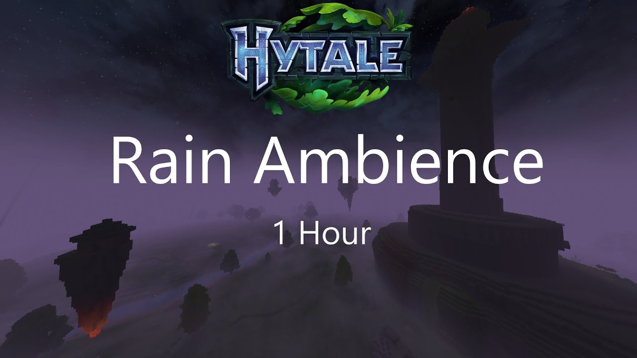Rain in Hytale for Sleep and Relaxation (1 Hour) | Ambience for Studying | Sleep Aid | Focus