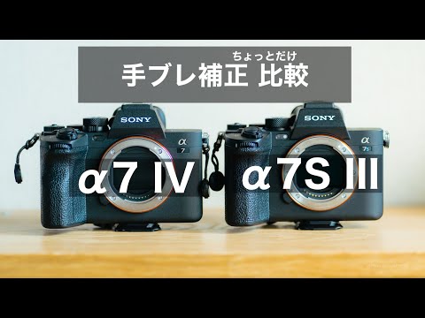 手ブレ補正 比較】α7 IVとα7S IIIのアクティブモードは違いある