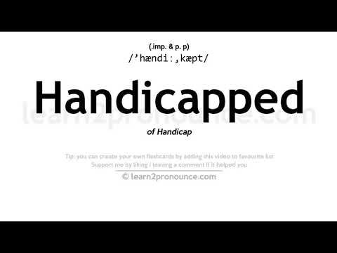 Произношение инвалид | Определение Handicapped